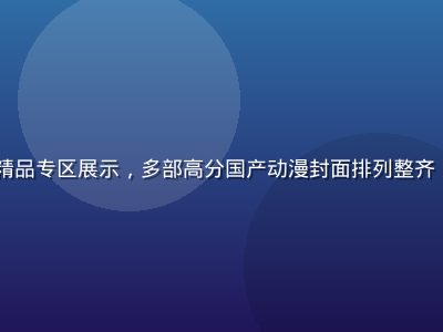 91动漫国漫精品专区展示，多部高分国产动漫封面排列整齐，画风精细唯美